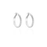 Cr�oles argent blanc esmee