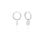 Creoles elvyn argent blanc