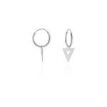 Creoles elvyn argent blanc