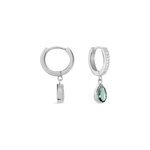 Creoles jerusha argent blanc oxydes de zirconium