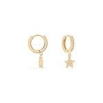 Creoles plaqu� or jenny oxydes etoiles