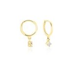 Croles racquel or jaune diamant