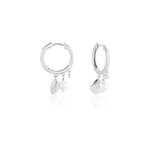 Cr�oles shehla argent blanc perle de culture oxyde de zirconium