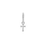 Crole unitaire ancelin rondes argent blanc oxyde de zirconium