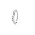Demi alliance hera platine blanc diamant
