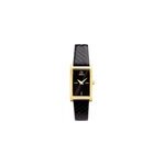 Montre o watch oblong noir