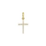 Pendentif allen or jaune oxyde de zirconium