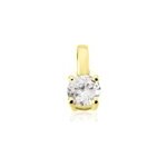Pendentif aphrodite or jaune diamant