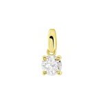 Pendentif aphrodite or jaune diamant