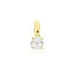 Pendentif aphrodite or jaune diamant