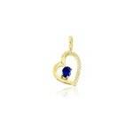 Pendentif arduinna or jaune saphir