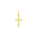 Pendentif bathilde croix diamantee or jaune