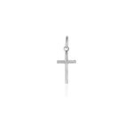 Pendentif bathilde croix striee or blanc Pendentif bathilde croix striee or blanc