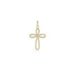 Pendentif chastity or jaune oxyde de zirconium