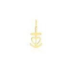 Pendentif cobeia croix de camargue or jaune