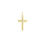 Pendentif cornell or jaune oxyde de zirconium
