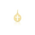 Pendentif crystin or jaune