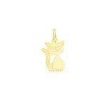 Pendentif egee chat or jaune