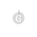 Pendentif elio g argent blanc