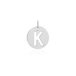 Pendentif elio k argent blanc