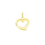 Pendentif eudocie coeur bombe or jaune