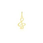 Pendentif fausta musique or jaune