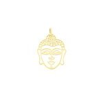 Pendentif fazzia bouddha or jaune Pendentif fazzia bouddha or jaune