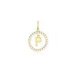 Pendentif gabe or jaune oxyde de zirconium Pendentif gabe or jaune oxyde de zirconium