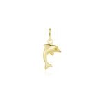 Pendentif haizia dauphin or jaune