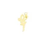 Pendentif heliciane fee or jaune