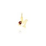 Pendentif helidie coccinelle lettre or jaune Pendentif helidie coccinelle lettre or jaune