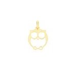 Pendentif ilies hibou or jaune