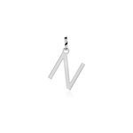 Pendentif ionia lettre or blanc