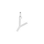 Pendentif ionia lettre or blanc