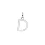 Pendentif ionia lettre or blanc