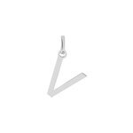 Pendentif ionia lettre or blanc