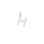 Pendentif ionia lettre or blanc