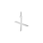 Pendentif ionia lettre or blanc