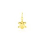 Pendentif kalinka tortue or jaune