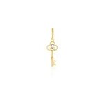 Pendentif kees or jaune oxyde de zirconium