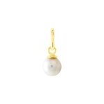 Pendentif lenonie or jaune perle de culture