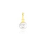 Pendentif lenonie or jaune perle de culture