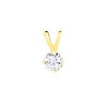 Pendentif mabila or jaune oxyde de zirconium Pendentif mabila or jaune oxyde de zirconium