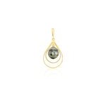 Pendentif martyna or jaune perle de culture de tahiti Pendentif martyna or jaune perle de culture de tahiti