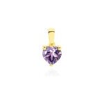Pendentif miyah or jaune amethyste