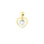 Pendentif or jaune gurvan topaze