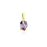 Pendentif or jaune prudencia am�thyste