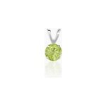 Pendentif pepilla or blanc p�ridot