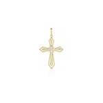 Pendentif phrixus or jaune oxyde de zirconium