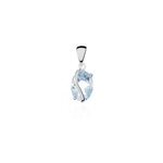 Pendentif prudencia or blanc topaze